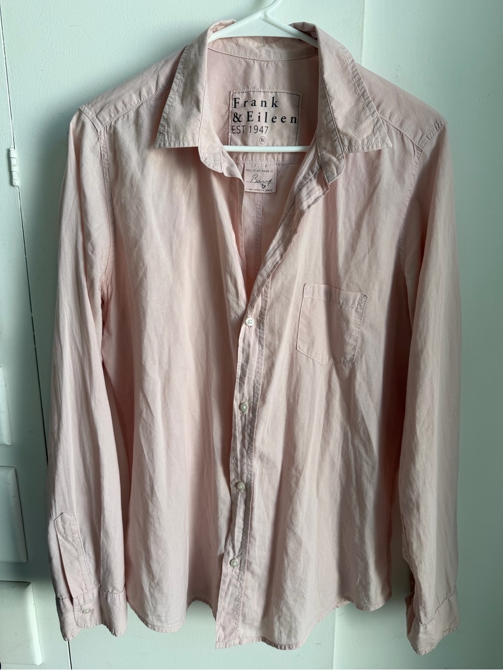 Frank & Eileen Pale Pink Button-Down Shirt